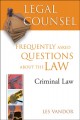 Go to record Frequently asked questions about the law: criminal law.